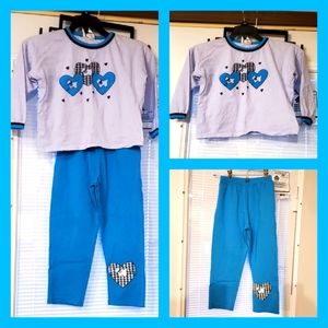 *Vntg* MAD ABOUT YOU 5/6 2pc top/leggings set
